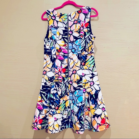 💐Spense Multicolor Floral Skater Dress - Picture 2 of 5